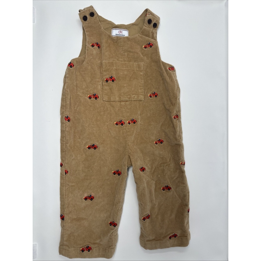 CPC CHILDRENSWEAR Corduroy Embroidered Red Card Overalls Size 12-18 Month